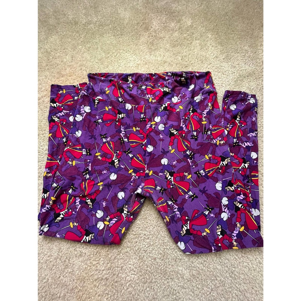 LuLaRoe Disney Captain Hook TC2 Leggings Size 18+